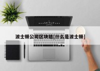 波士顿公司区块链[什么是波士顿]